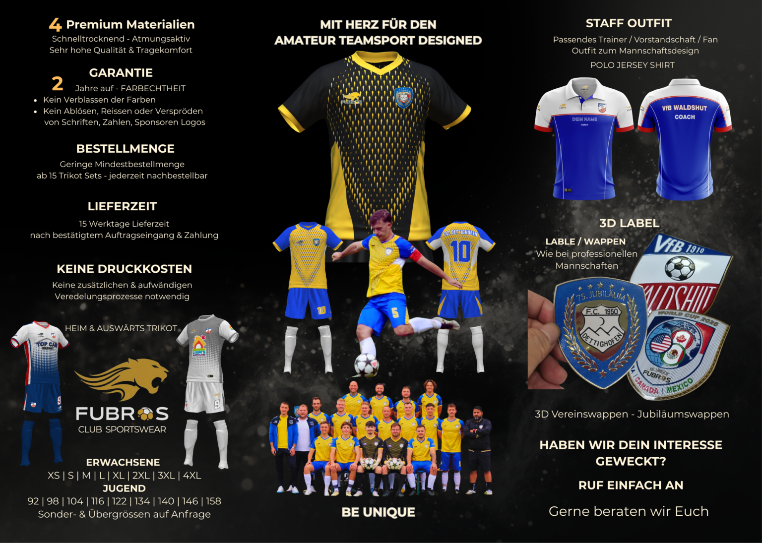 FUBROS - INFO Vereins Broschüre Innenseite