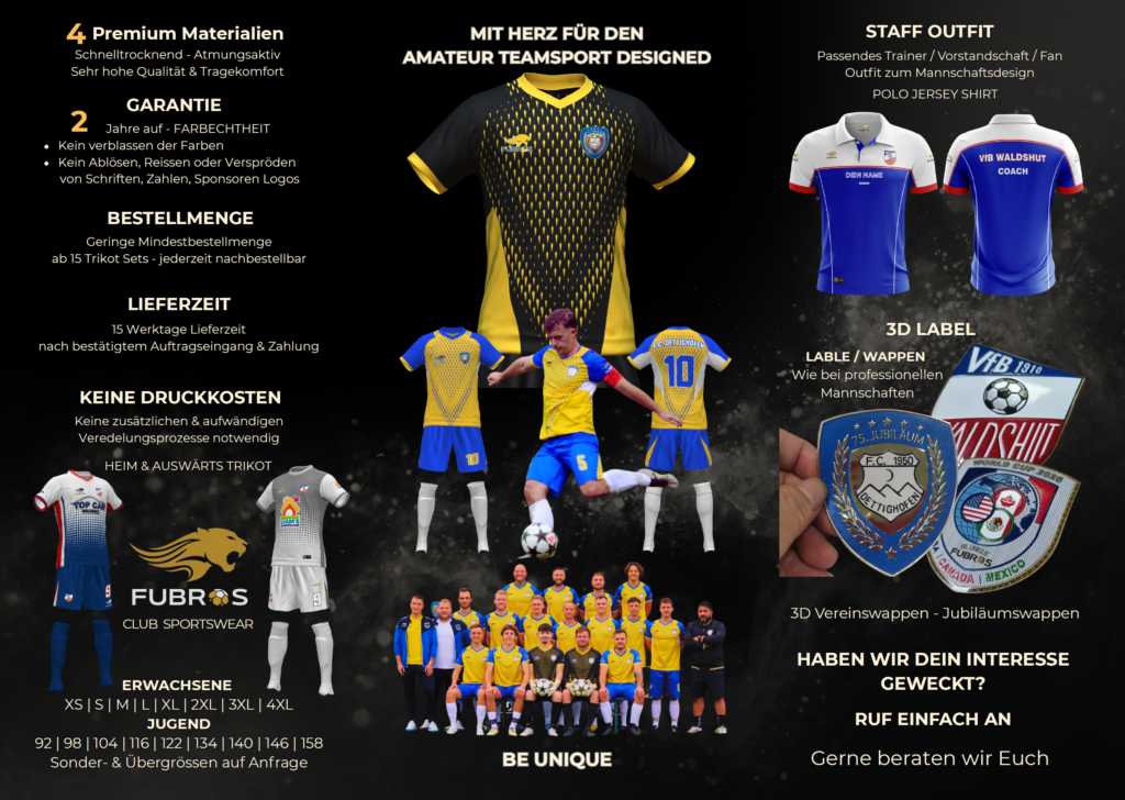 FUBROS Individuelle Trikot Designs-BACK